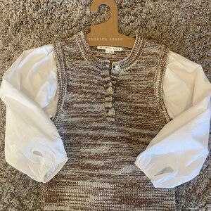 Veronica Beard Tahlea Mixed Media Sweater in Small. Like new!